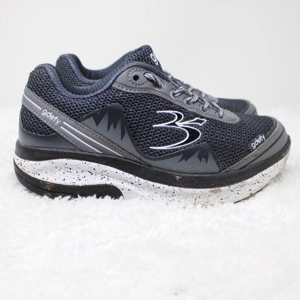 GDefy Gravity Defyer Shoes Women 6 Gray Mighty Walk Comfort Fit Running Sneakers